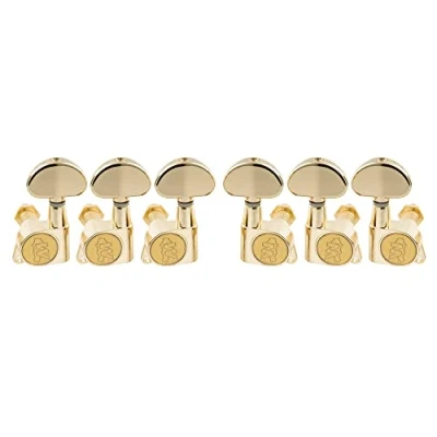 Imagen de Wilkinson WJN03 3L3R E Z LOK Clavijas de Afinación Ratio 1:19 Clavijero para Guitarra Eléctrica o Acústica Epiphone Les Paul SG, Dorado