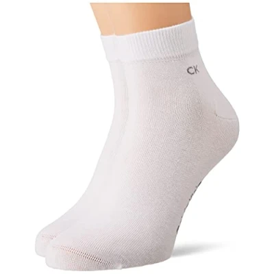 Imagen de Calvin Klein Underwear Quarter 2 PACK Calcetines, Hombre, Talla: 39 42, White
