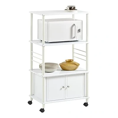 Imagen de SoBuy FRG12 W Estante de Cocina Carrito con Ruedas Estantería Mueble Microondas 60 x 40 114 cm ES