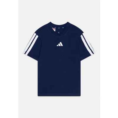 Imagen de adidas Performance TEE Junior Unisex Camiseta estampada para niños, Talla: 7 8a, Dark blue/white