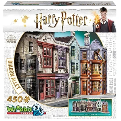 Imagen de Wrebbit3D, Harry Potter: Diagon Alley (450pc), 3D Puzzle, Ages 14+