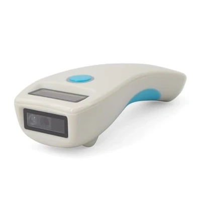 Imagen de YANZEO Escáner de código Barras portátil Mini 2D Barcode Reader Handheld USB 2.4G QR Code Scanner Wireless Bluetooth para Windows iOS Android System (Blanco)