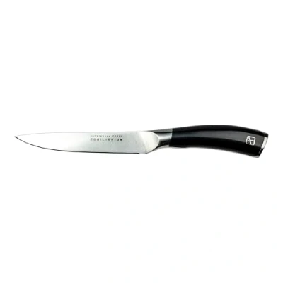 Imagen de Rockingham Forge Cuchillo Multiuso, 5 Pulgadas, Serie Equilibrium, Acero Inoxidable Alemán de Primera Calidad, Negro, RF 1515