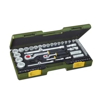Imagen de PROXXON 23286 2223286 Estuche Industrial 1/2&quot; + 1/4&quot; pcs, 0 V, Multicolor, 10.2 cm, Set de 65 Piezas