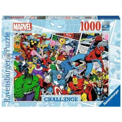 Imagen de Ravensburger Puzzle: Marvel Challenge, Puzzle 1000 Piezas, Puzzles para Adultos, Piezas Pegamento Enmarcar, Rompecabezas Adultos y Niños, 70x50cm