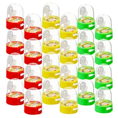 Imagen de THE TWIDDLERS 24 Mini Baloncesto de Dedo, Pequeño Juguetes para Niños 6cm