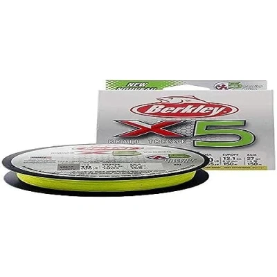 Imagen de Berkley x5 Línea Trenzada Flame Green 2000m 0.08mm (7.6kg) Hilo trenzado