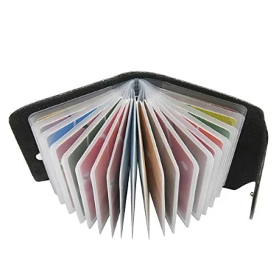 Imagen de GERIINEER Tarjetero para Tarjetas de Credito Mujer Hombre 20 (Negro)