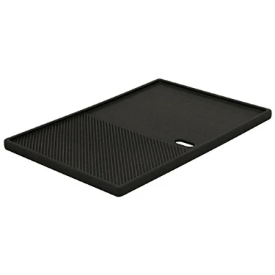 Imagen de BBQ TORO Plancha Rectangular Esmaltada de Hierro Fundido 39 x 26,5 cm Doble Cara para Barbacoa, Parrilla Gas y Carbón