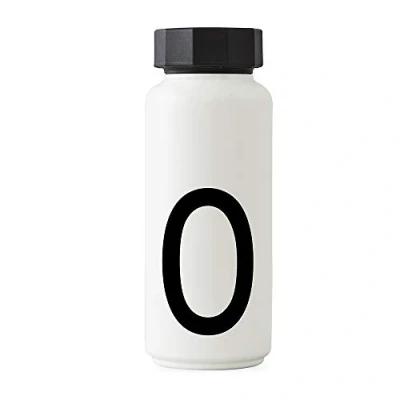 Imagen de Design Letters Botella de Agua Blanco 500 Ml (A Z) Acero Inoxidable para niño, adults Termica Libre BPA/BPS Cantimplora Termo con Aislamiento Vacío Doble Pared
