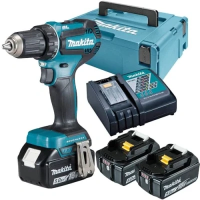 Imagen de Makita DDF485RTJ3 Taladro atornillador inalámbrico (18, 0 V) Color