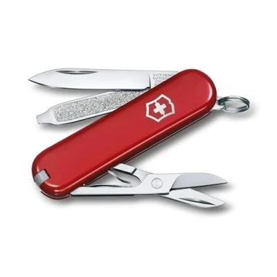 Imagen de Victorinox, Classic SD, Navaja Multiuso Suiza, Cuchillo bolsillo, Regalo, 7 Funciones, Hoja pequeña, Lima de uñas
