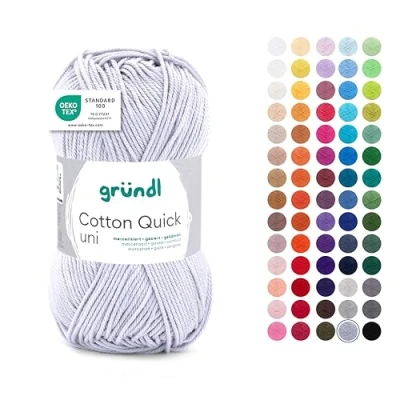 Imagen de Grnido Quick Uni Ovillo de algodón (50 g), color gris