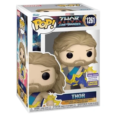 Imagen de Funko Pop! Marvel: Thor Love &amp; Thunder in Toga 2023 Convención de Verano Multicolor Exclusiva Figura vinilo #1261