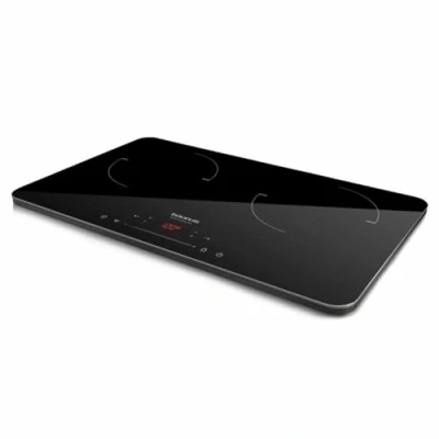 Imagen de Placa portátil Taurus Darkfire Double, Bajo consumo, Regulación de temperatura, Fuegos independientes, 3500 W, Negro