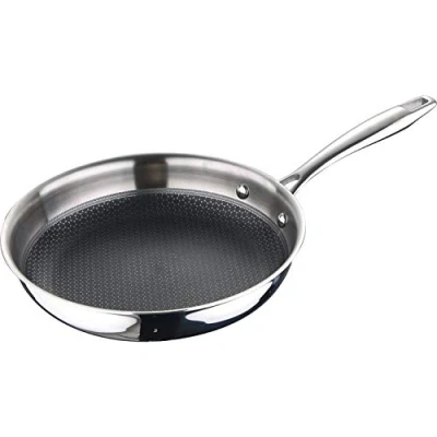 Imagen de MasterPro Hi Tech 3 Pfanne Antihaftbeschichtet 28 cm Edelstahl mit Wabenstruktur Fache Beschichtung Küchenutensilien Für Alle Herdarten Geeignet