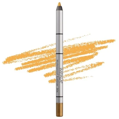 Imagen de IMPALA Lápiz de Ojos Waterproof Cremoso Color Dorado 306 Contorno Definido o Efecto Ahumado Textura Densa y Cremosa Fácil Aplicar Brillante, Duradero Resistente al Agua