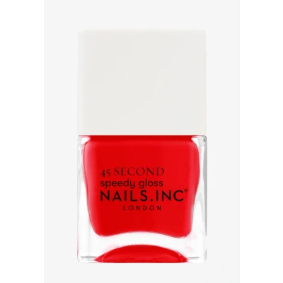 Imagen de Nails Inc PADDINGTON PEACE OUT Quick Drying Nagellack Kräftiges Rot Schnelltrocknend in 45 Sekunden Nagelstärkend mit Hexanal, Kalzium, Magnesium Cruelty Free Perfekte Maniküre