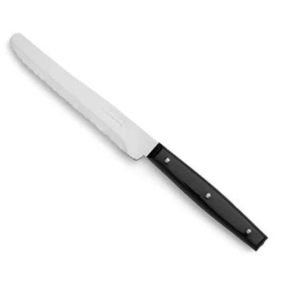 Imagen de Arcos Serie Cuchillos de Mesa Cuchillo Postre Hoja Serrada Acero Inoxidable NITRUM 110 mm Mango Nylon Color negro