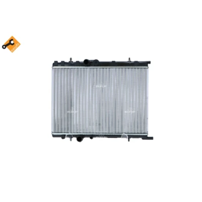 Imagen de NRF Economy Class 53424A Radiador, refrigeración del motor Aluminio 563 380 23 con taladro para sensor Aletas unidas mecánicamente