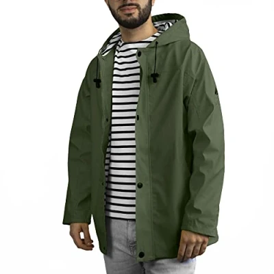 Imagen de Breizh Ocean Armor Hule impermeable mixto Interior a rayas XS 4XL, caqui, M