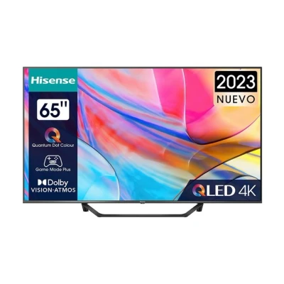 Imagen de TV QLED 65&quot; Hisense 65A7KQ Smart UHD 4K, Quantum Dot Colour, Dolby Vision, Atmos, Modo juego plus, AirPlay, Control por voz