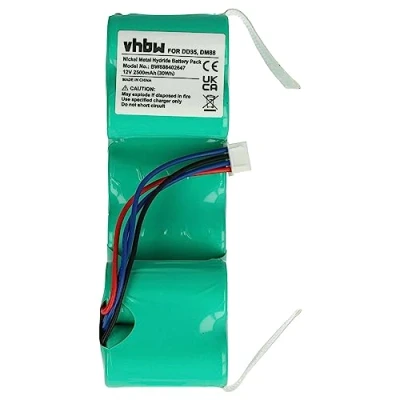 Imagen de vhbw Batería Compatible con Ecovacs Deebot M88, 900, 600, 700 Robot Limpieza (2500 mAh, 12 V, NiMH)