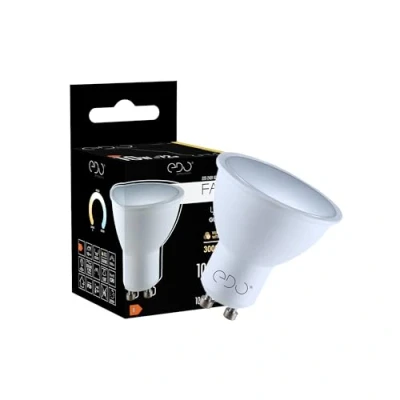 Imagen de EDO, FARI Lámpara led 10W, blanco cálido 3000K WW, 1000lm, no regulable, GU10 3000K, lámparas de bajo consumo, bombilla led, 1 pieza, EDO777493