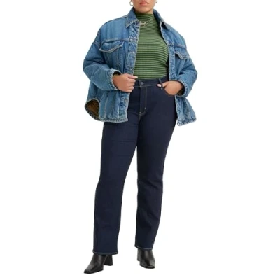 Imagen de Levi&#039;s Plus Size 724 High Rise Straight Vaqueros Mujer, Blue Wave Rinse, 16 M