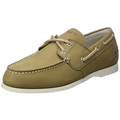 Imagen de Timberland Cedar Bay 2 Eye Boat Shoe, Hombre, Medium Beige Nubuck, 45.5 EU