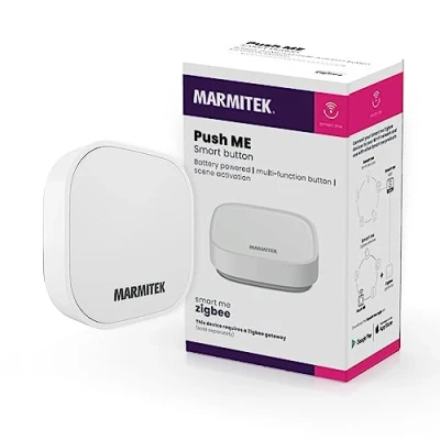 Imagen de interruptor Zigbee Marmitek Push me Botón de pared 3.0 Smart Switch Controle sus dispositivos sin teléfono móvil ni reconocimiento voz Tuya