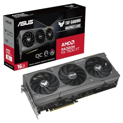 Imagen de ASUS TUF Gaming Radeon RX 7600 XT OC Edition 16GB GDDR6 Tarjeta gráfica (PCIe 4.0, GDDR6, HDMI 2.1, DisplayPort 2.1)