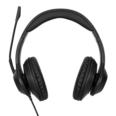 Imagen de Auriculares Targus AEH102GL, Micrófono integrado, Sonido estéreo, Cancelación de ruido, Con cable, Negro