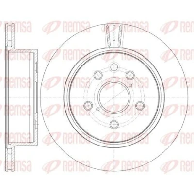 Imagen de REMSA 61255.10 Disco de freno Eje trasero 310, 310 18 5 ventilado LEXUS: IS 2, GS III