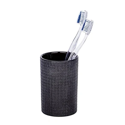 Imagen de Wenko Vaso de Dientes Polaris Jet Antracita cerámica Gris