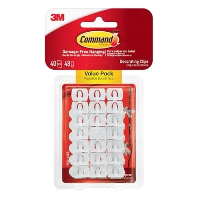 Imagen de 3M Mini Clips Command Decoración Resistente Al Agua (24 Pack/Caja)