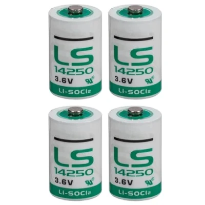 Imagen de BenjiPower 4 pilas LS14250 1/2 AA 3,6 V Li SOCL2 Litio