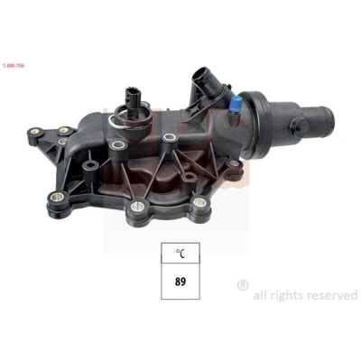 Imagen de EPS 1.880.706 Termostato, refrigerante 89 Made in Italy OE Equivalent con junta RENAULT: MEGANE 2, SCENIC 2 Coupe Cabriolet