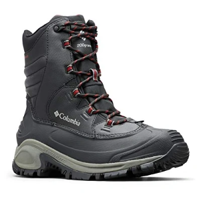 Imagen de Columbia Bugaboot III Botas para la nieve, Hombre, Talla: 40.5, Black/bright red Zapatos