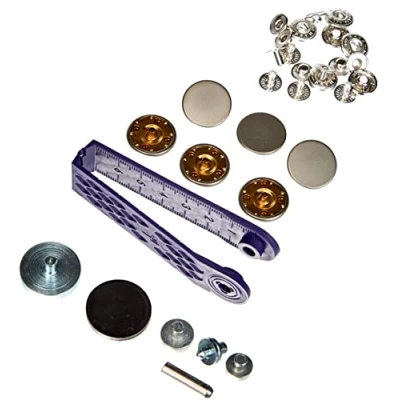Imagen de Prym Non Sew Press Fastener, Metal, Brown, 20 mm