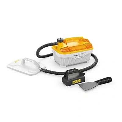 Imagen de WAGNER desprendedor de papel con vapor SteamForce Plus, depósito 4 l, tiempo max. 70 min, 3,7 m manguera, placa pequeña adicional y espátula, 2.000 W, 230 V