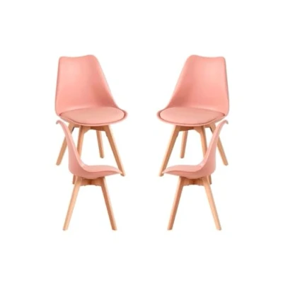Imagen de Regalos Miguel Packs Sillas Comedor Pack 4 Synk Basic Rosa Avellana