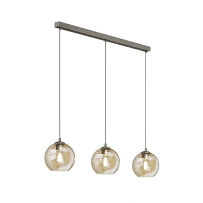 Imagen de lámpara colgante &#039;Sofian&#039; (Moderno) en Blanco hecho de Vidrio e.o. para Salón &amp; comedor (3 llamas, E27) Lindby vidrio, colgante, mesa