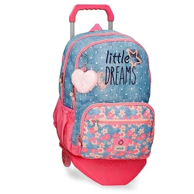 Imagen de Enso Little Dreams Mochila Escolar para Portátil con Carro Rosa 32x44x17 cms Poliéster 23,94L…