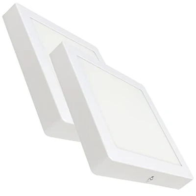 Imagen de LED ATOMANT Pack 2x Plafon Superficie Cuadrado, 225x225mm, 20W, Color Blanco Neutro (4500K), 1800 lumenes, Driver incluido