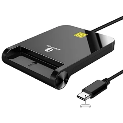 Imagen de ZOWEETEK Lector dnie Tipo C, dni electrónico USB de DNI, Compatible con Todas Las Tarjetas para App MiDNI