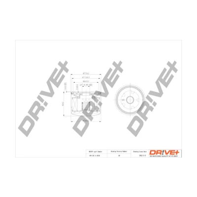 Imagen de Dr!ve+ DP1110.11.0310 Filtro de aceite enroscable FORD: C Max 2, Grand Max, FIESTA 7