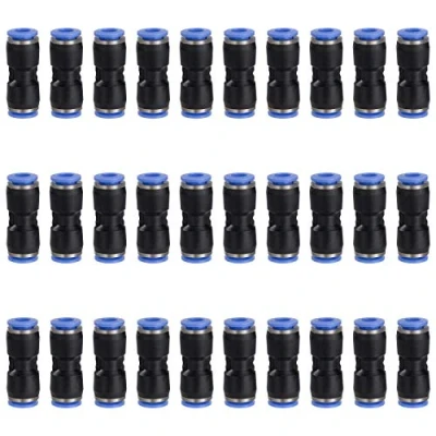 Imagen de QIMEI SHOP Conectores Neumáticos 6mm Enchufe Rapido Neumatico Manguera de Aire Comprimido Accesorios para Herramientas Neumáticas 30 piezas