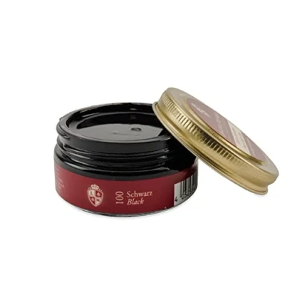Imagen de Langer &amp; Messmer Crema de piel para el cuidado del cuero liso, 50 ml, apta todos los zapatos lisa, Negro , nicht vorhanden