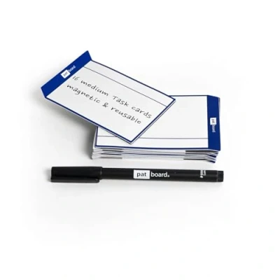 Imagen de PATboard Tablero Scrum y Kanban Task Cards Magnéticas 16 Tarjetas de Tareas Azul marino